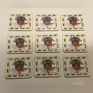 NWT LOT OF 9 LONGABERGER CAROLING MAGNETS.